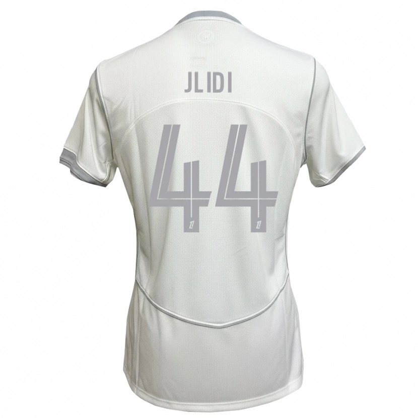 Danxen Mænd Yahia Jlidi #44 Hvid Grå Udebane Spillertrøjer 2026/27 Trøje T-Shirt