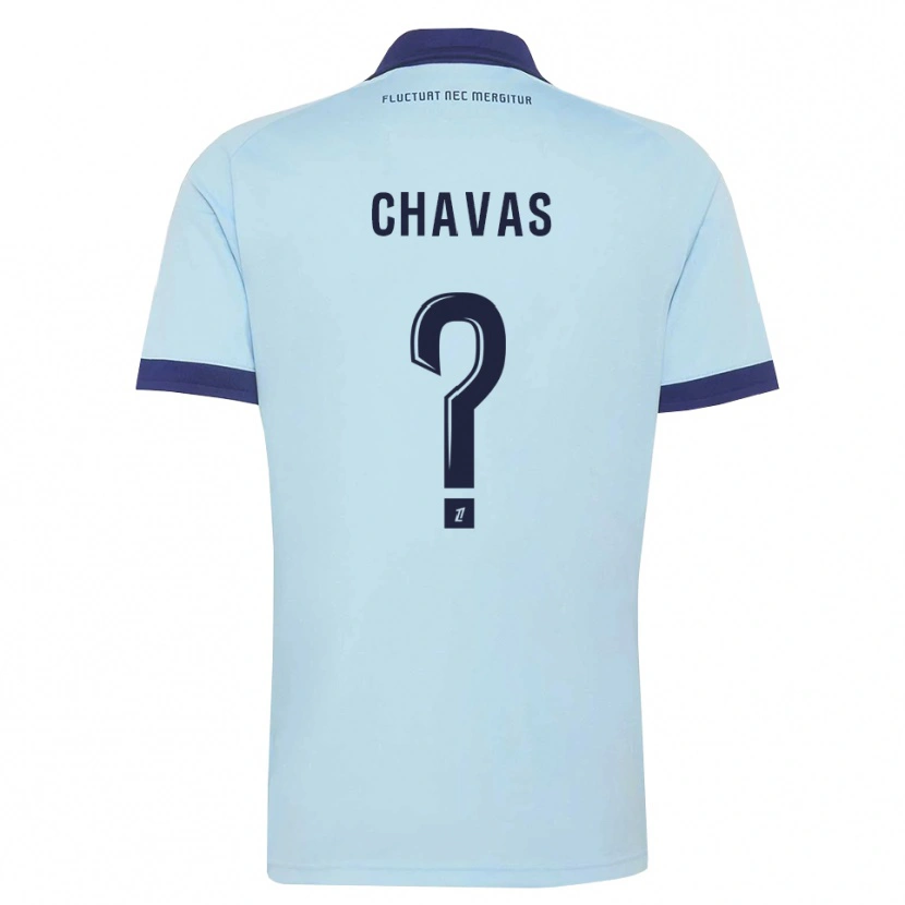 Danxen Mænd Mylène Chavas #0 Kornblomstblå Sort Udebane Spillertrøjer 2026/27 Trøje T-Shirt