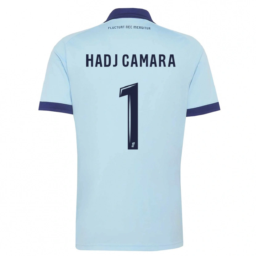 Danxen Mænd El Hadj Camara #1 Kornblomstblå Sort Udebane Spillertrøjer 2026/27 Trøje T-Shirt