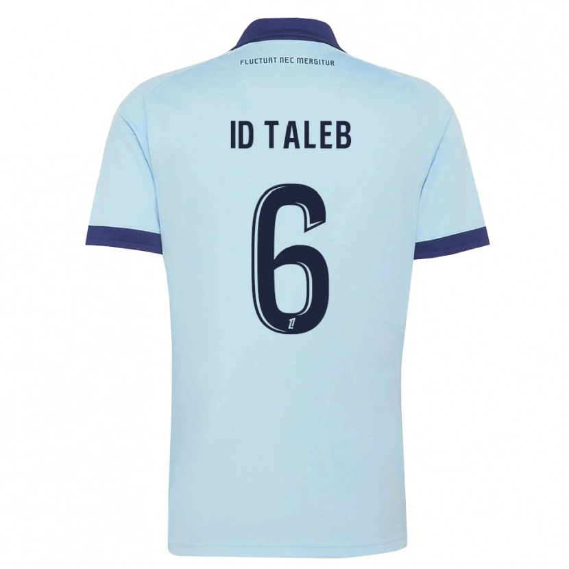 Danxen Mænd Samy Id Taleb #6 Kornblomstblå Sort Udebane Spillertrøjer 2026/27 Trøje T-Shirt