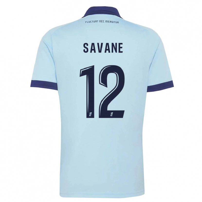 Danxen Mænd Mohamed Savane #12 Kornblomstblå Sort Udebane Spillertrøjer 2026/27 Trøje T-Shirt