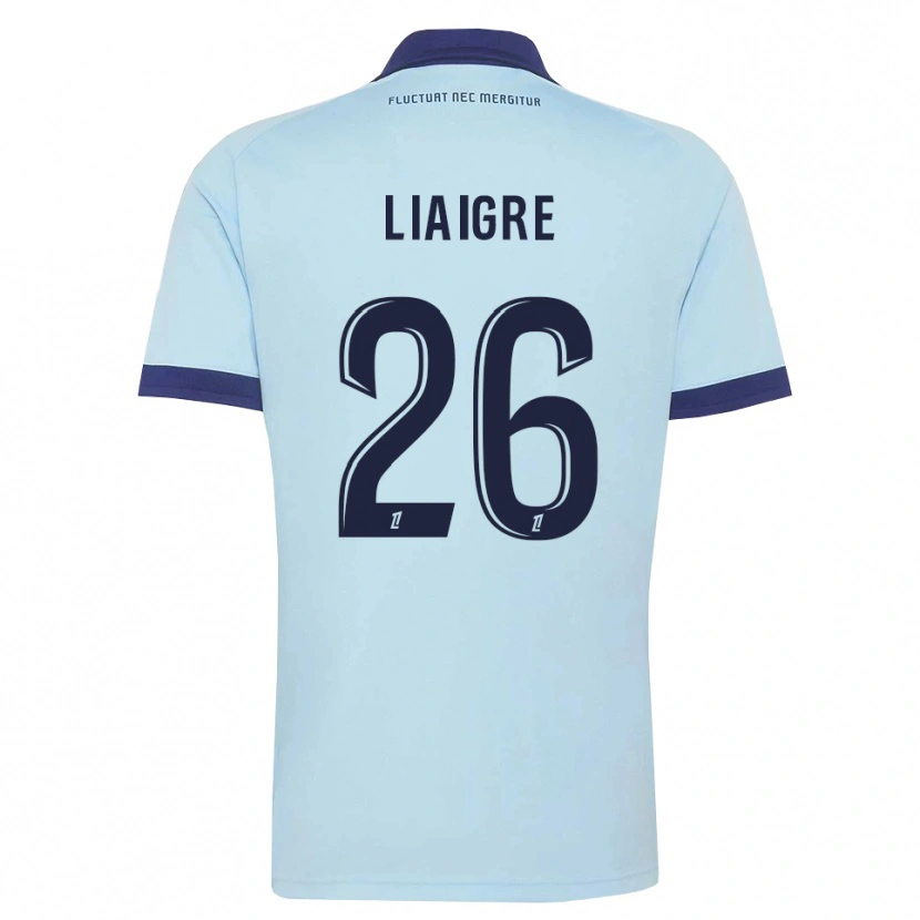 Danxen Mænd Fiona Liaigre #26 Kornblomstblå Sort Udebane Spillertrøjer 2026/27 Trøje T-Shirt