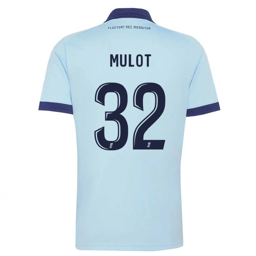 Danxen Mænd Marie Mulot #32 Kornblomstblå Sort Udebane Spillertrøjer 2026/27 Trøje T-Shirt