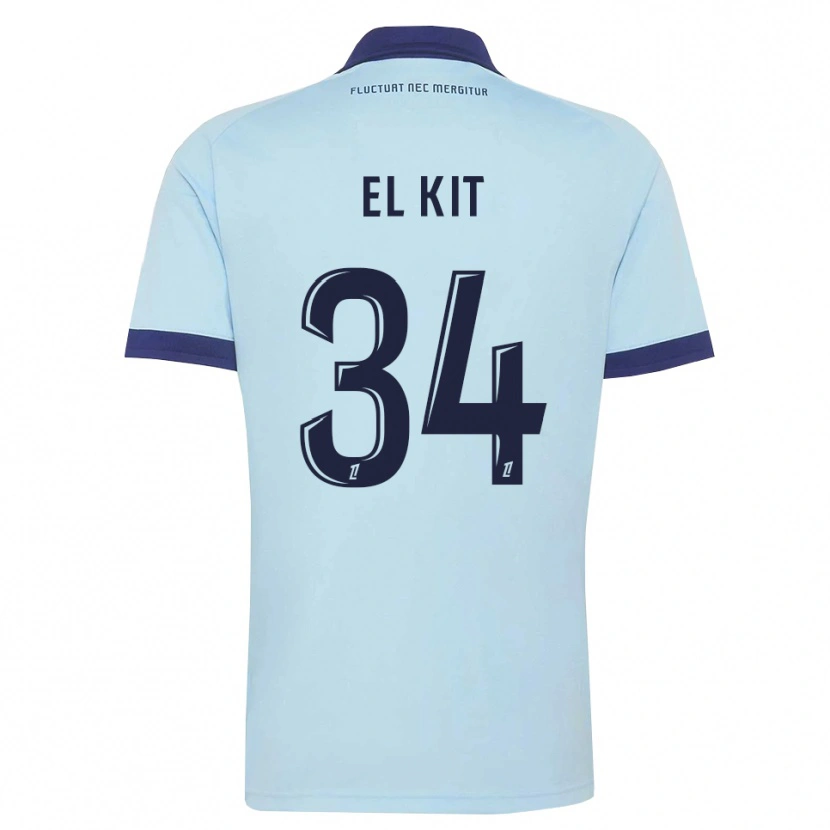 Danxen Mænd Kamil El Kit #34 Kornblomstblå Sort Udebane Spillertrøjer 2026/27 Trøje T-Shirt