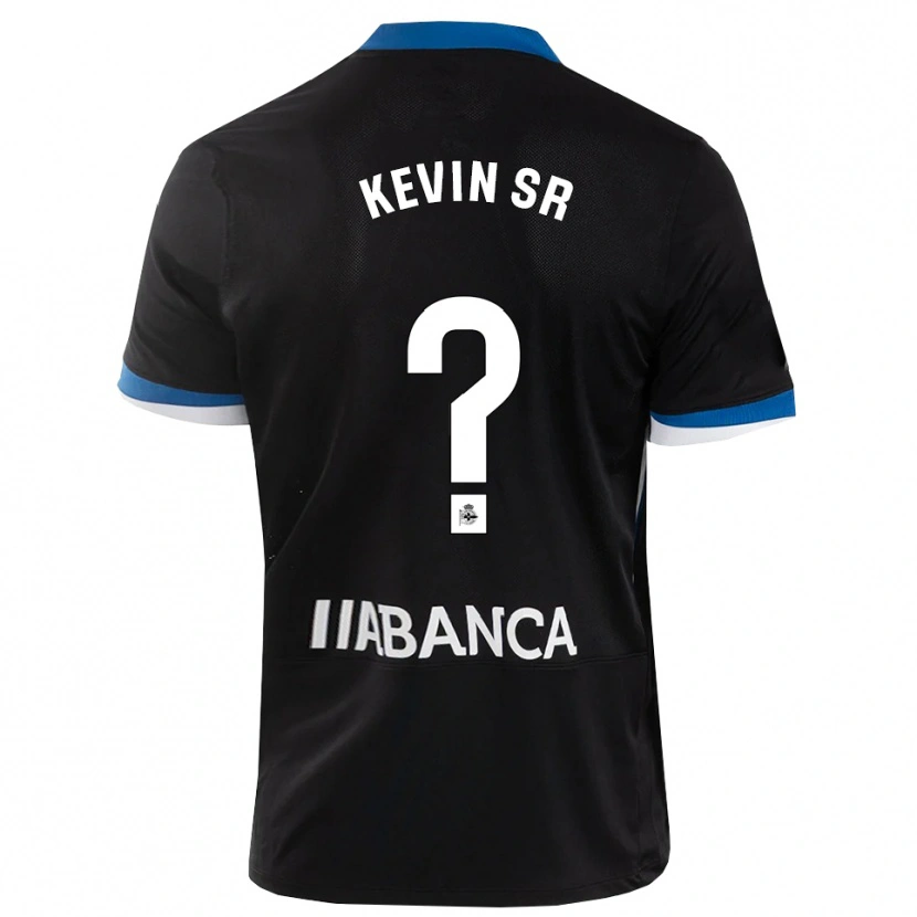 Danxen Mænd Kevin Sánchez #0 Sort Blå Hvid Udebane Spillertrøjer 2026/27 Trøje T-Shirt