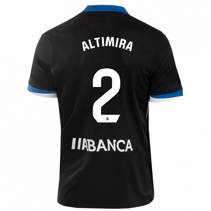 Danxen Mænd Adrià Altimira #2 Sort Blå Hvid Udebane Spillertrøjer 2026/27 Trøje T-Shirt