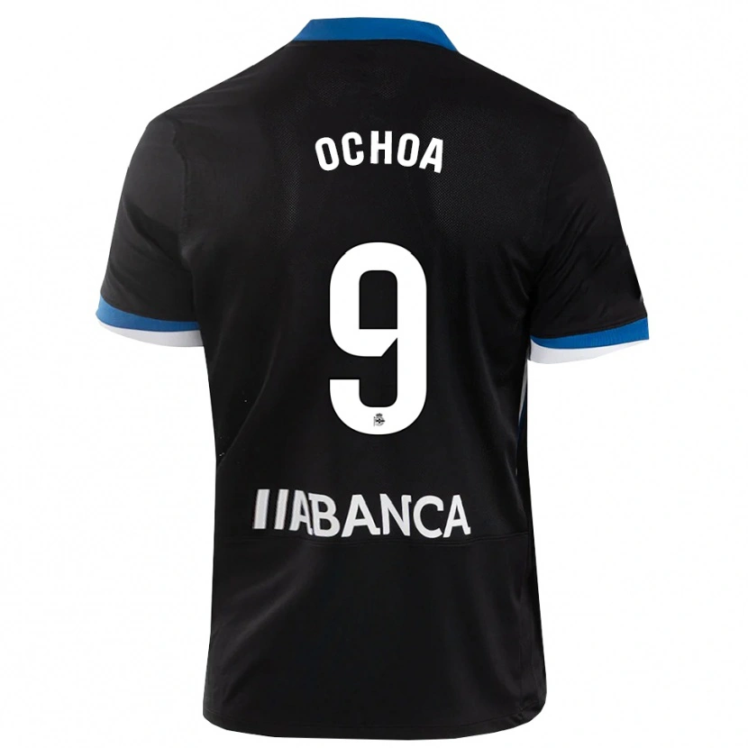 Danxen Mænd Martín Ochoa #9 Sort Blå Hvid Udebane Spillertrøjer 2026/27 Trøje T-Shirt