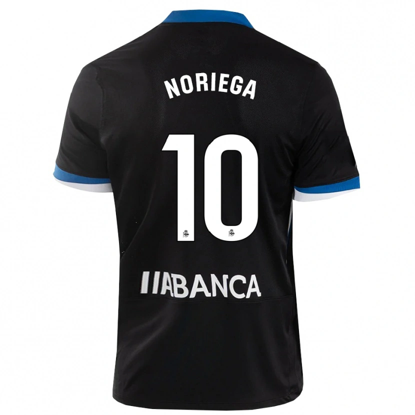Danxen Mænd Jairo Noriega #10 Sort Blå Hvid Udebane Spillertrøjer 2026/27 Trøje T-Shirt
