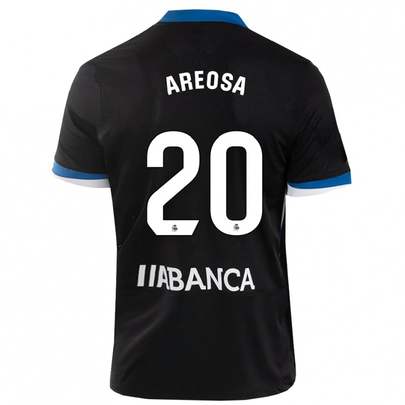 Danxen Mænd Héctor Areosa #20 Sort Blå Hvid Udebane Spillertrøjer 2026/27 Trøje T-Shirt