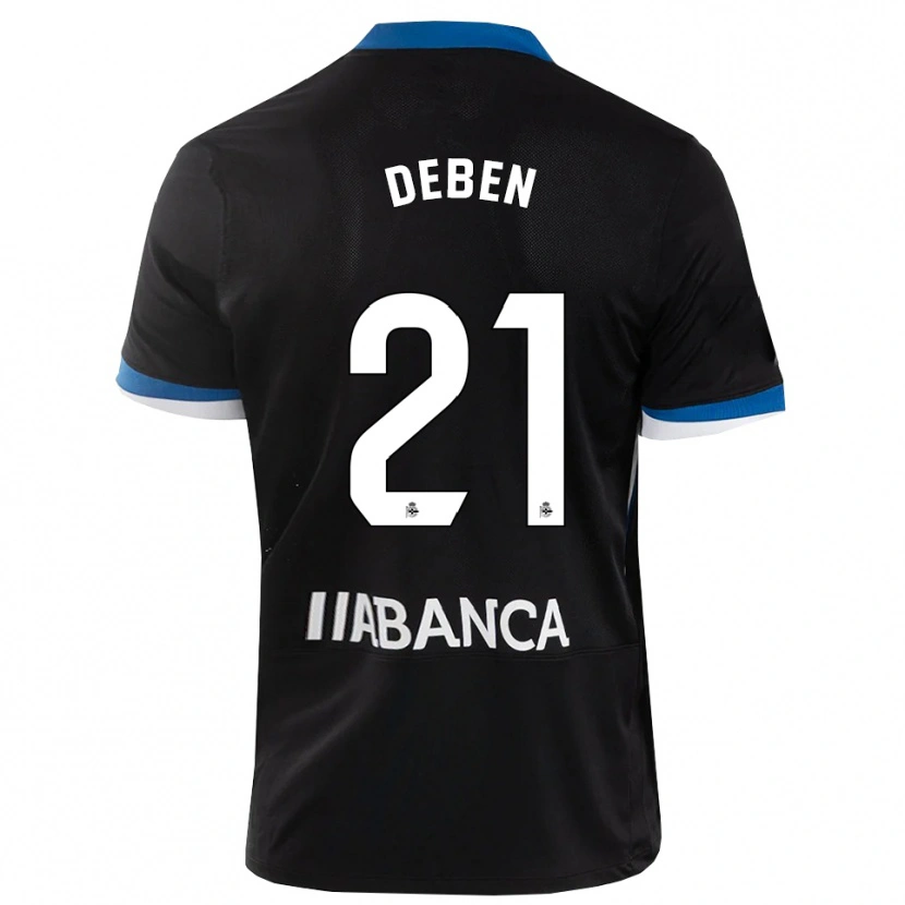 Danxen Mænd Sara Debén #21 Sort Blå Hvid Udebane Spillertrøjer 2026/27 Trøje T-Shirt