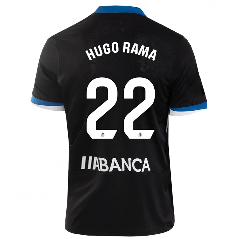 Danxen Mænd Hugo Rama #22 Sort Blå Hvid Udebane Spillertrøjer 2026/27 Trøje T-Shirt
