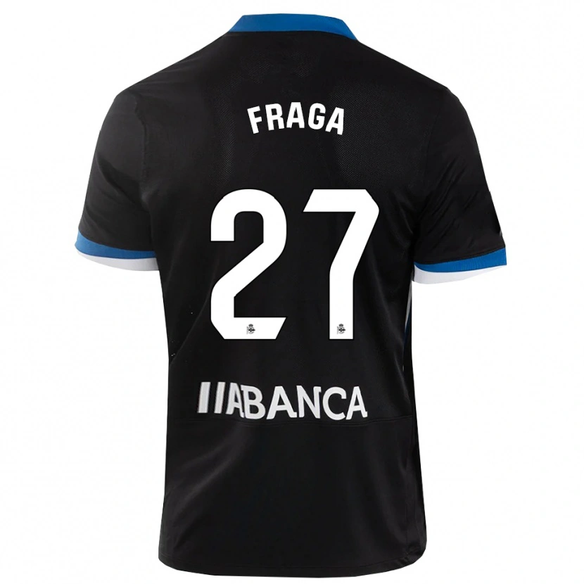 Danxen Mænd Álvaro Fraga #27 Sort Blå Hvid Udebane Spillertrøjer 2026/27 Trøje T-Shirt