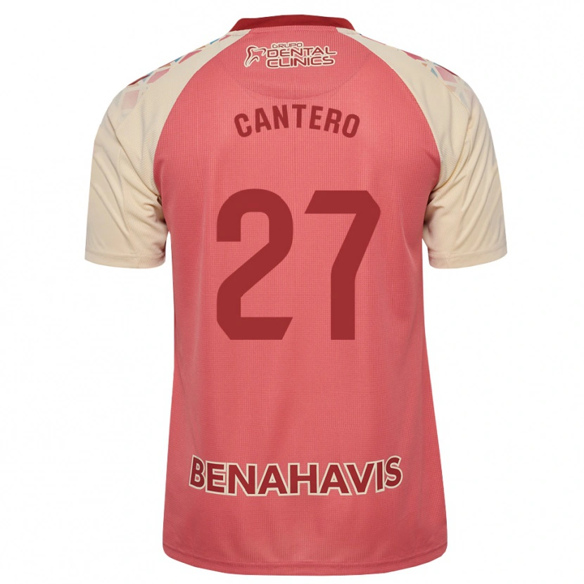 Danxen Mænd Cris Cantero #27 Lys Pink Rød Blå Udebane Spillertrøjer 2026/27 Trøje T-Shirt