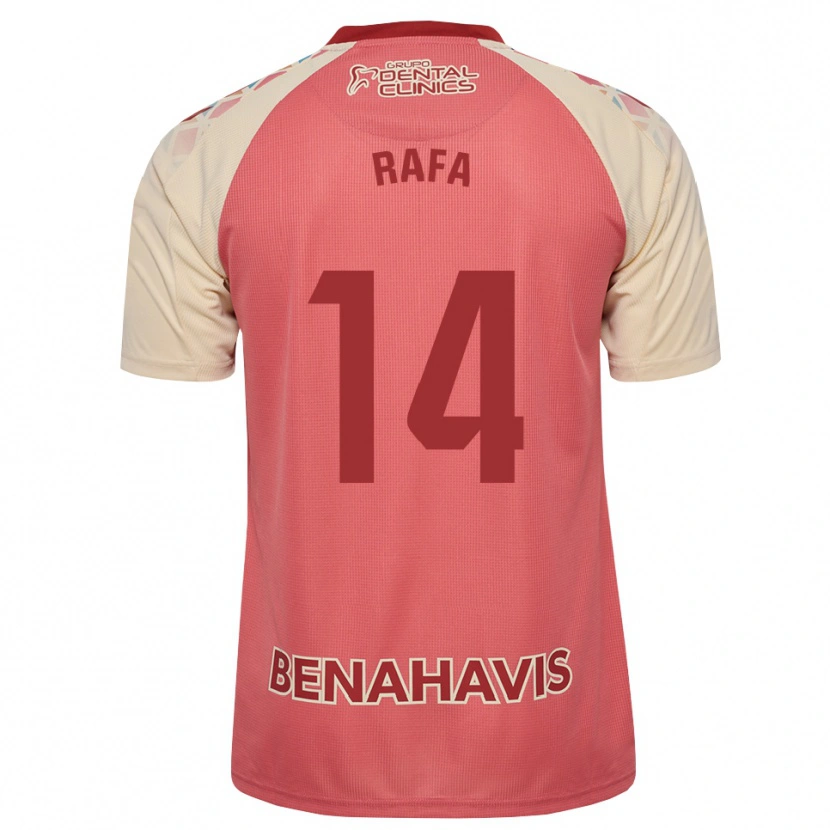 Danxen Mænd Rafa Rodríguez #14 Lys Pink Rød Blå Udebane Spillertrøjer 2026/27 Trøje T-Shirt