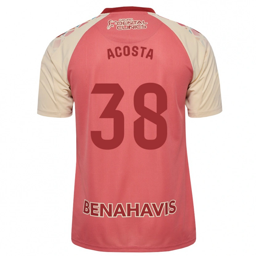 Danxen Mænd Judith Acosta #38 Lys Pink Rød Blå Udebane Spillertrøjer 2026/27 Trøje T-Shirt