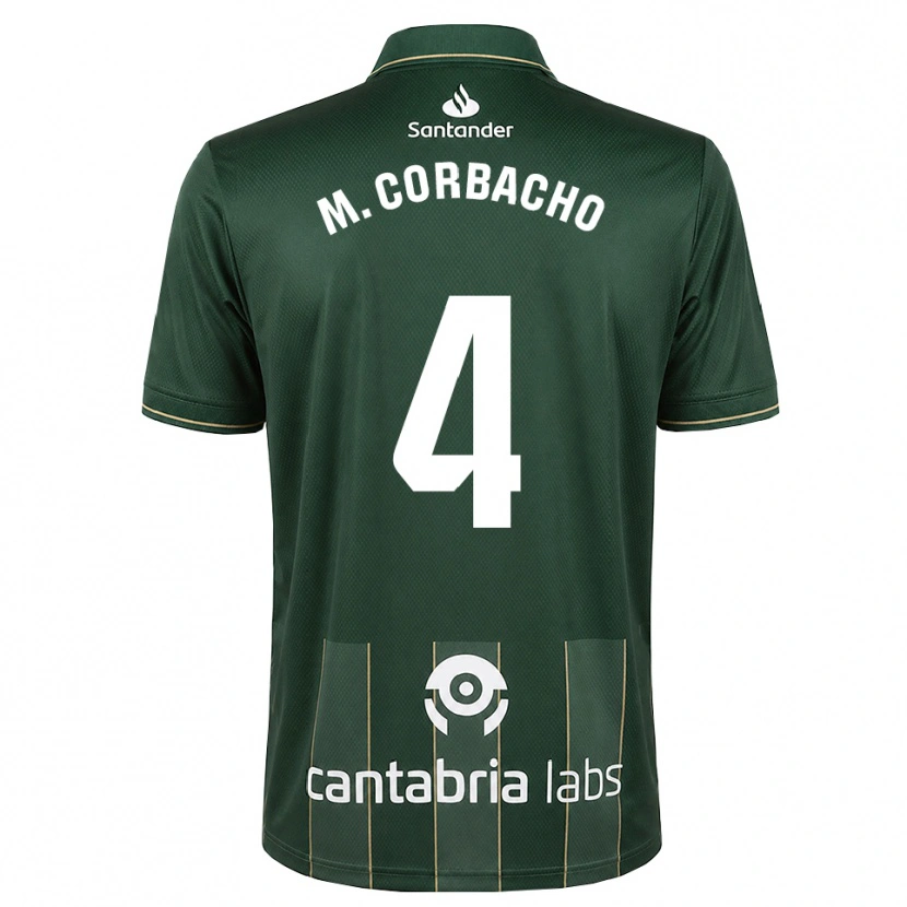 Danxen Mænd María Corbacho Carrero #4 Mørk Skifergrå Hvid Udebane Spillertrøjer 2026/27 Trøje T-Shirt