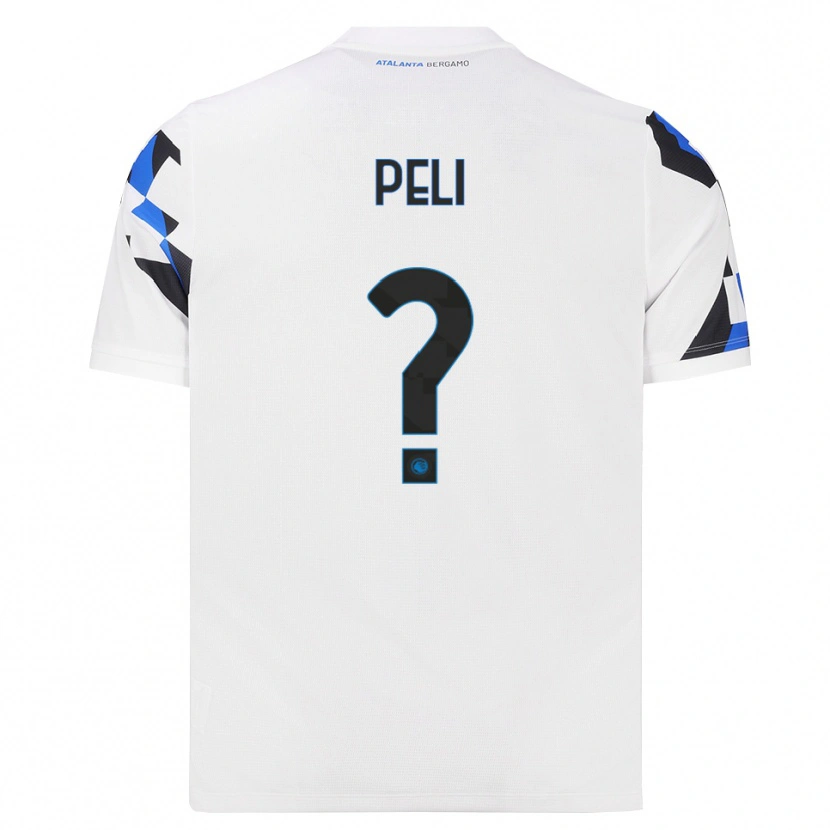 Danxen Mænd Lorenzo Peli #0 Hvid Rød Blå Udebane Spillertrøjer 2026/27 Trøje T-Shirt