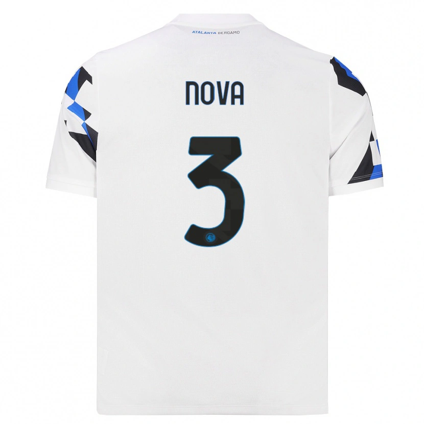 Danxen Mænd Riccardo Nova #3 Hvid Rød Blå Udebane Spillertrøjer 2026/27 Trøje T-Shirt