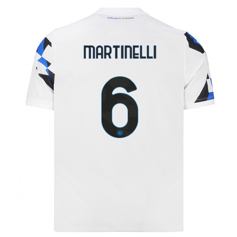 Danxen Mænd Gabriel Martinelli #6 Hvid Rød Blå Udebane Spillertrøjer 2026/27 Trøje T-Shirt