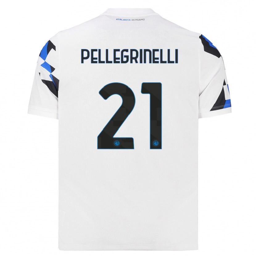 Danxen Mænd Giorgia Pellegrinelli #21 Hvid Rød Blå Udebane Spillertrøjer 2026/27 Trøje T-Shirt
