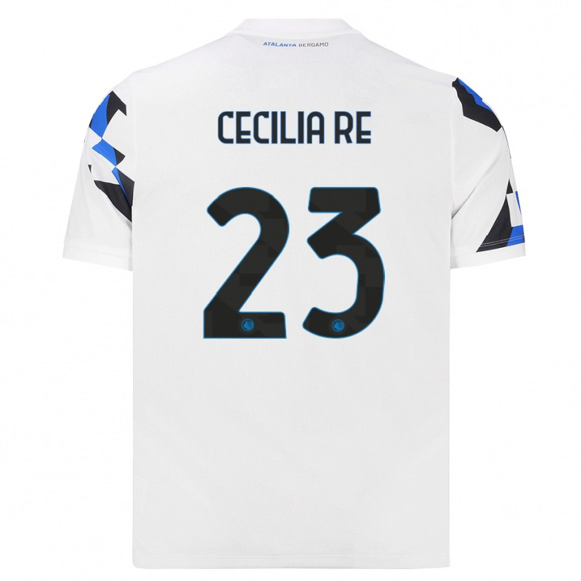 Danxen Mænd Cecilia Re #23 Hvid Rød Blå Udebane Spillertrøjer 2026/27 Trøje T-Shirt