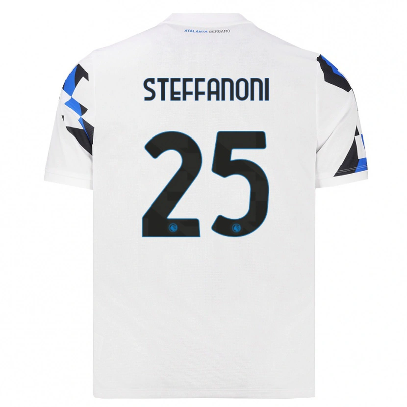 Danxen Mænd Federico Steffanoni #25 Hvid Rød Blå Udebane Spillertrøjer 2026/27 Trøje T-Shirt