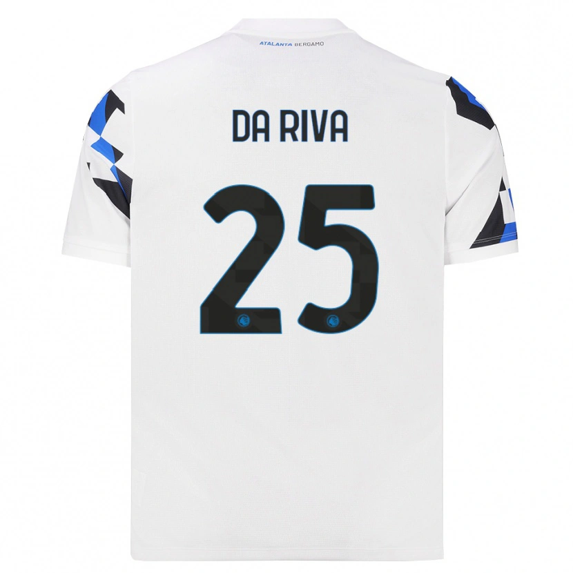Danxen Mænd Jacopo Da Riva #25 Hvid Rød Blå Udebane Spillertrøjer 2026/27 Trøje T-Shirt