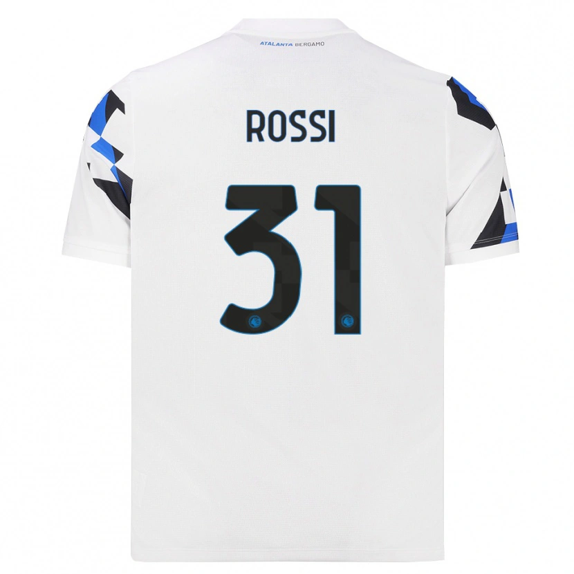 Danxen Mænd Francesco Rossi #31 Hvid Rød Blå Udebane Spillertrøjer 2026/27 Trøje T-Shirt