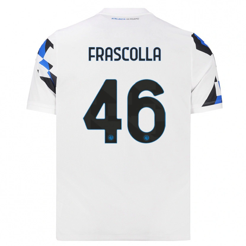 Danxen Mænd Andrea Frascolla #46 Hvid Rød Blå Udebane Spillertrøjer 2026/27 Trøje T-Shirt