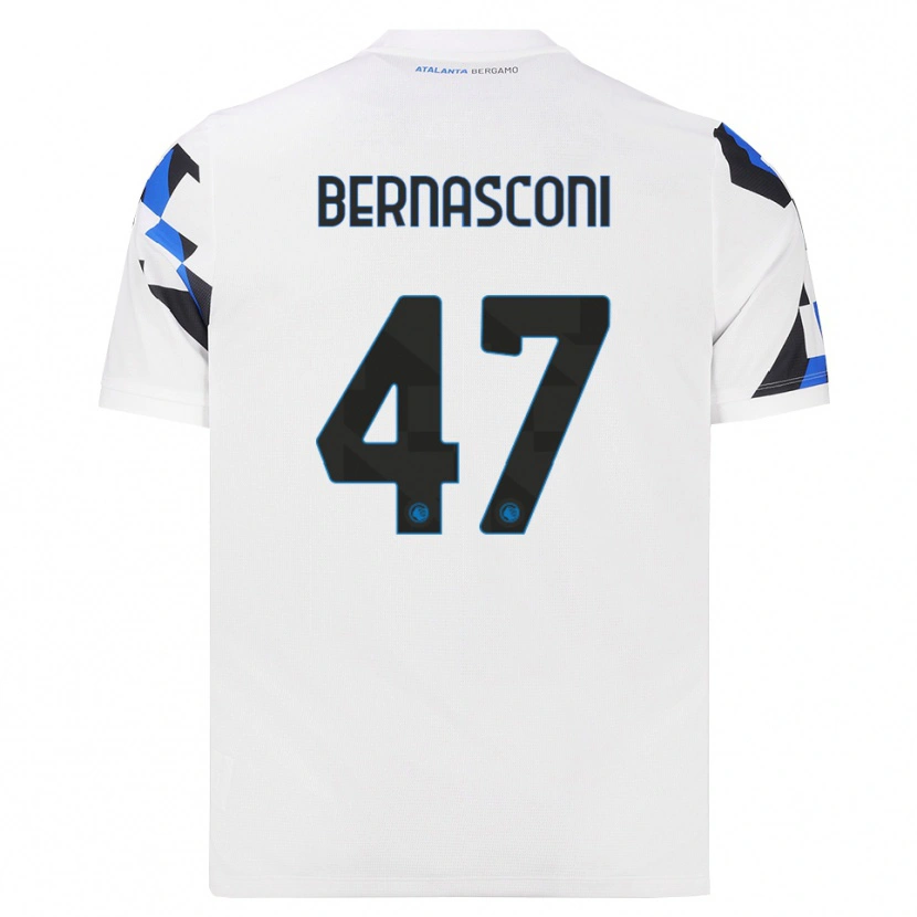Danxen Mænd Lorenzo Bernasconi #47 Hvid Rød Blå Udebane Spillertrøjer 2026/27 Trøje T-Shirt