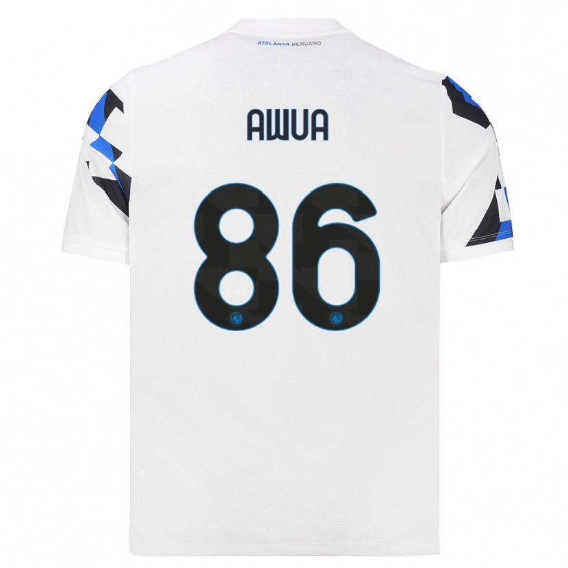 Danxen Mænd Theophilus Awua #86 Hvid Rød Blå Udebane Spillertrøjer 2026/27 Trøje T-Shirt