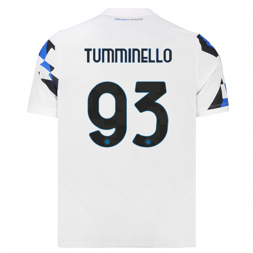 Danxen Mænd Marco Tumminello #93 Hvid Rød Blå Udebane Spillertrøjer 2026/27 Trøje T-Shirt