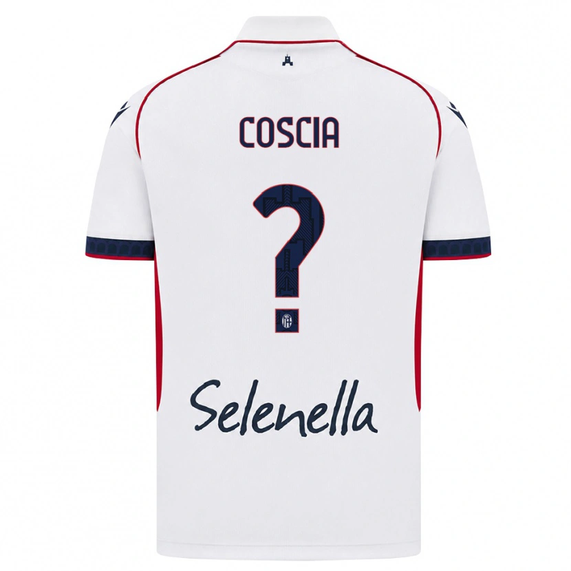 Danxen Mænd Christian Coscia #0 Hvid Rød Kongelig Blå Udebane Spillertrøjer 2026/27 Trøje T-Shirt