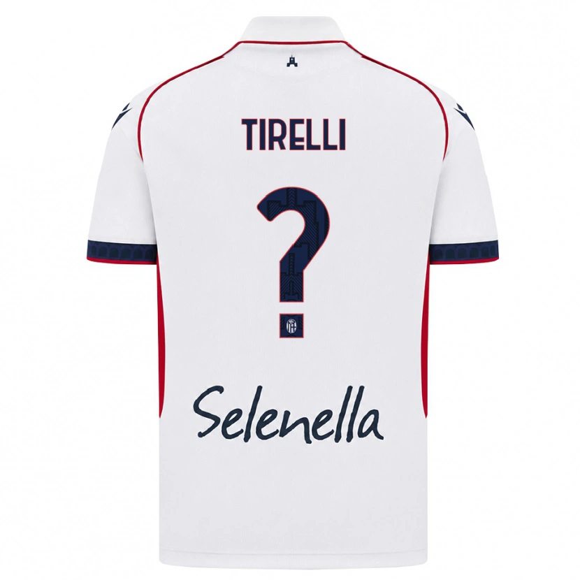 Danxen Mænd Manuel Tirelli #0 Hvid Rød Kongelig Blå Udebane Spillertrøjer 2026/27 Trøje T-Shirt