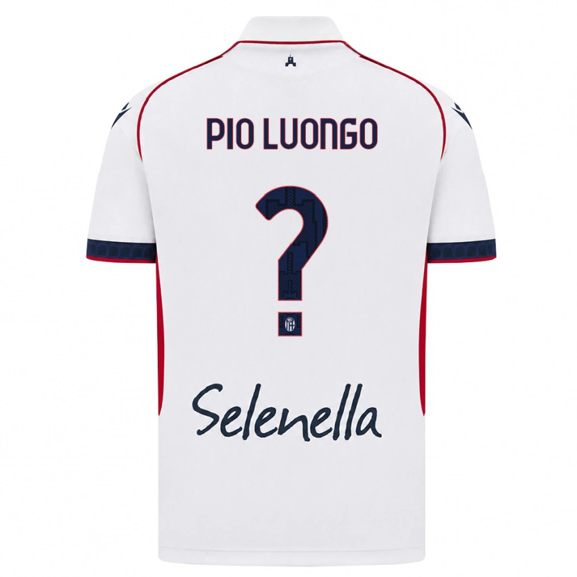 Danxen Mænd Francesco Pio Luongo #0 Hvid Rød Kongelig Blå Udebane Spillertrøjer 2026/27 Trøje T-Shirt