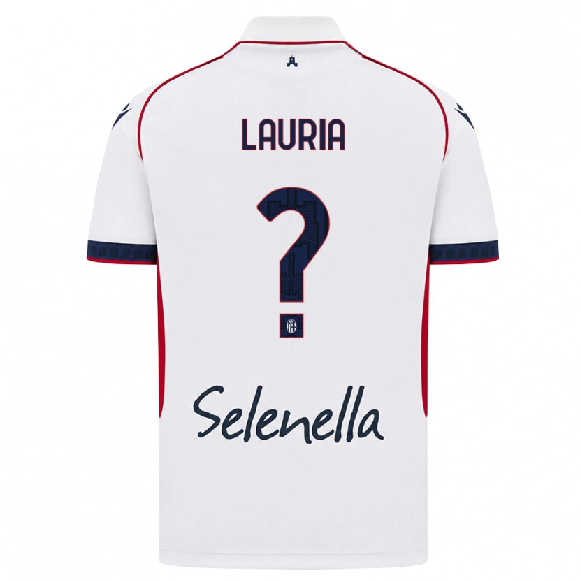 Danxen Mænd Nicole Lauria #0 Hvid Rød Kongelig Blå Udebane Spillertrøjer 2026/27 Trøje T-Shirt
