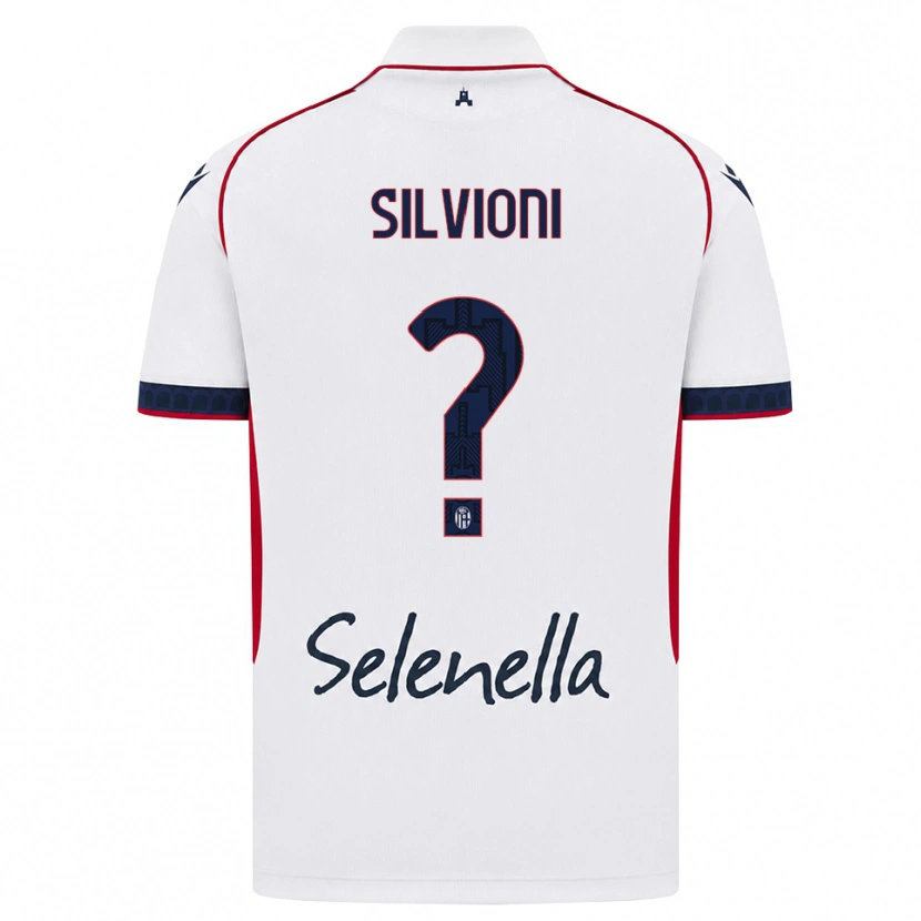 Danxen Mænd Ludovica Silvioni #0 Hvid Rød Kongelig Blå Udebane Spillertrøjer 2026/27 Trøje T-Shirt