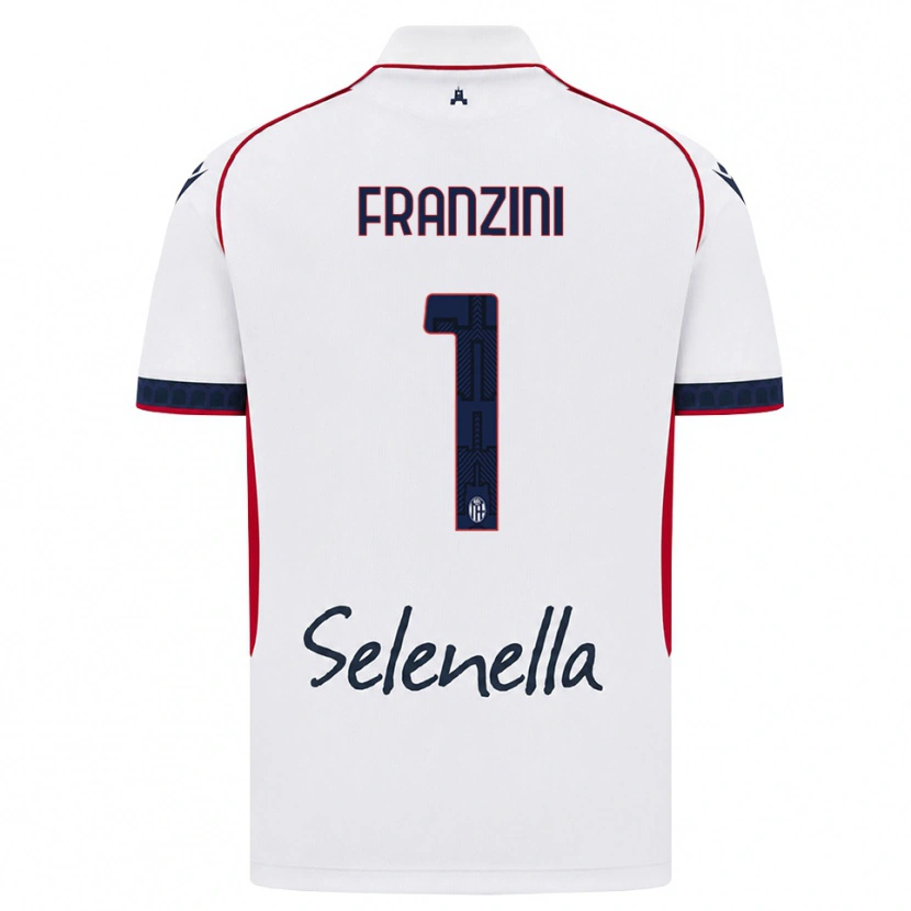 Danxen Mænd Davide Franzini #1 Hvid Rød Kongelig Blå Udebane Spillertrøjer 2026/27 Trøje T-Shirt