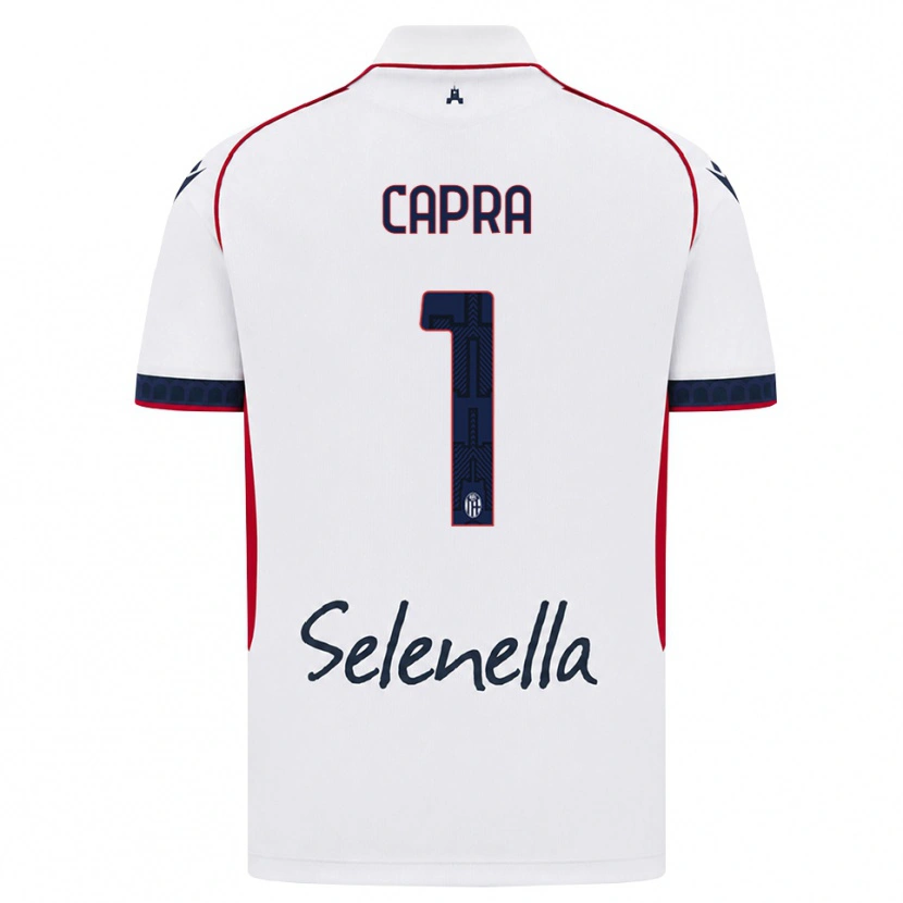 Danxen Mænd Daniel Capra #1 Hvid Rød Kongelig Blå Udebane Spillertrøjer 2026/27 Trøje T-Shirt