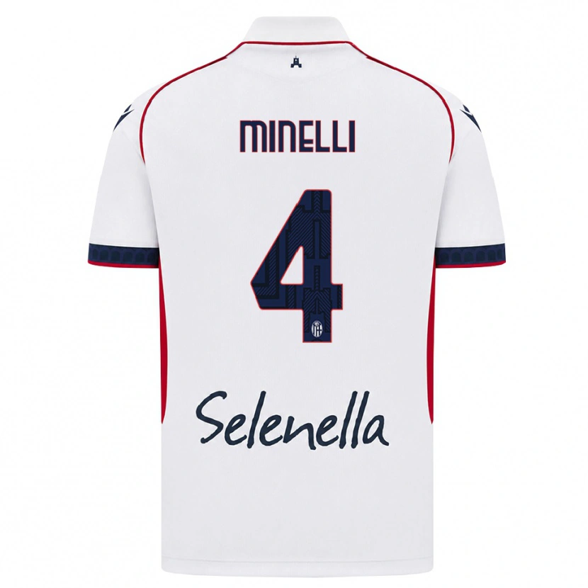Danxen Mænd Leo Minelli #4 Hvid Rød Kongelig Blå Udebane Spillertrøjer 2026/27 Trøje T-Shirt