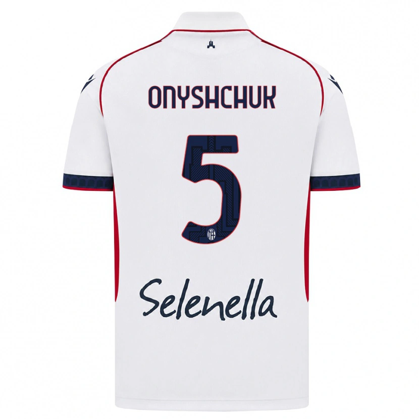 Danxen Mænd Zakhar Onyshchuk #5 Hvid Rød Kongelig Blå Udebane Spillertrøjer 2026/27 Trøje T-Shirt