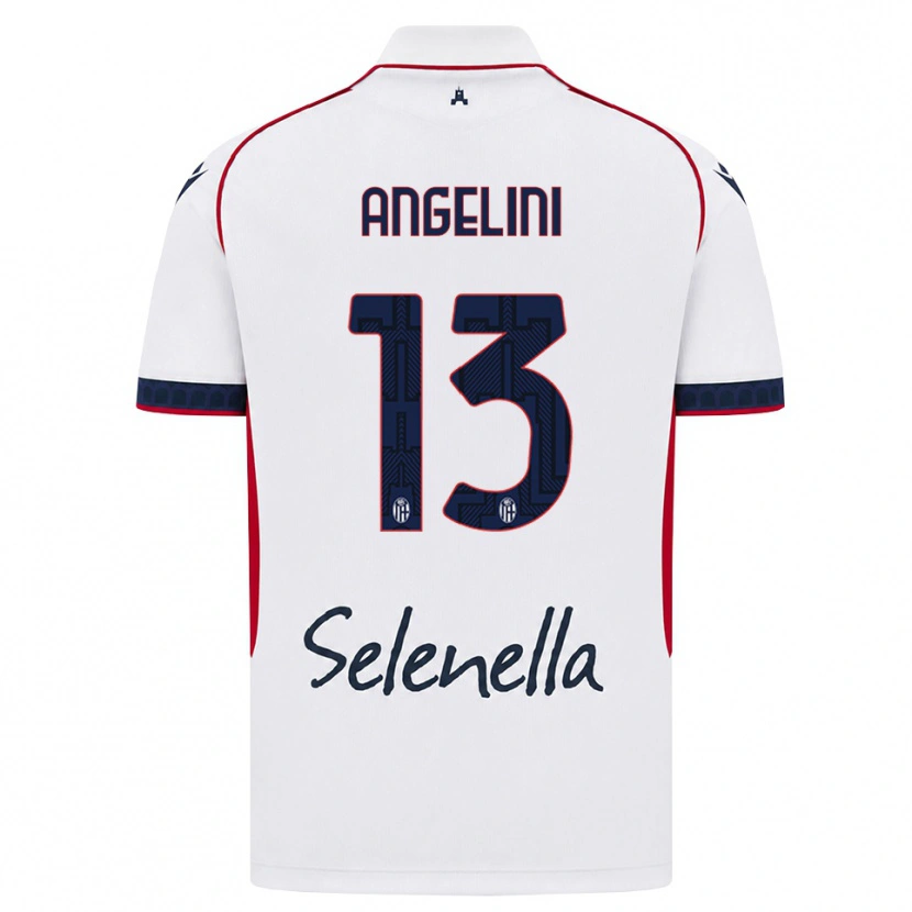 Danxen Mænd Riccardo Angelini #13 Hvid Rød Kongelig Blå Udebane Spillertrøjer 2026/27 Trøje T-Shirt