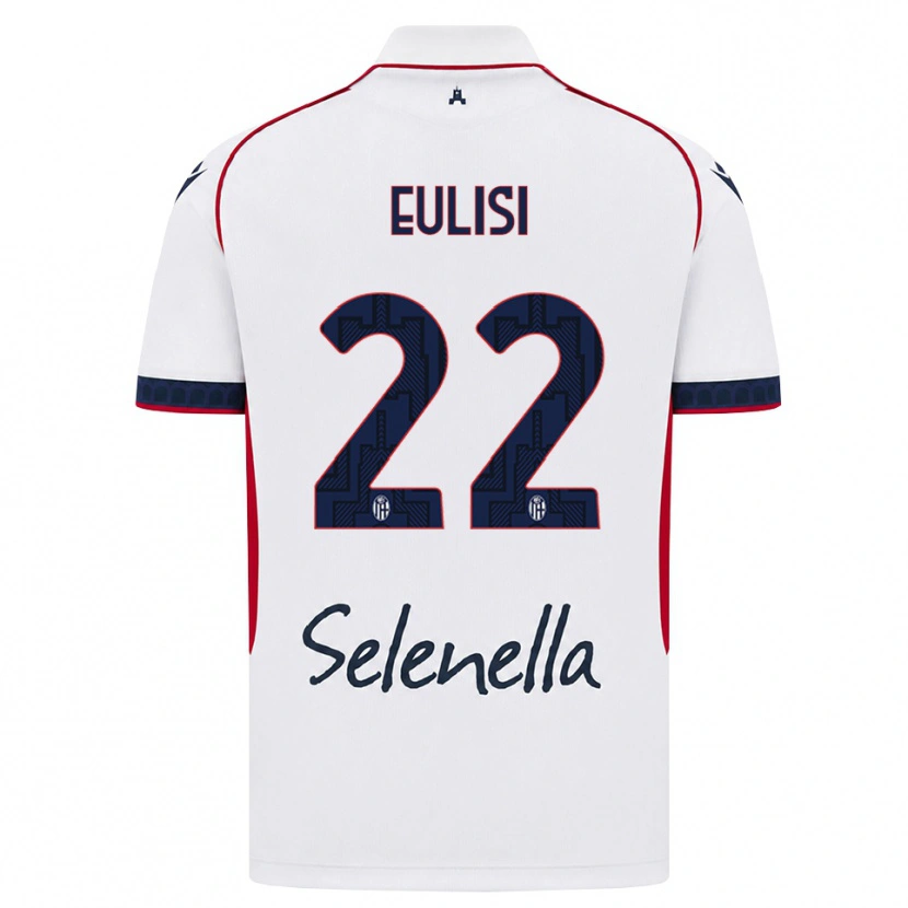 Danxen Mænd Gabriele Eulisi #22 Hvid Rød Kongelig Blå Udebane Spillertrøjer 2026/27 Trøje T-Shirt