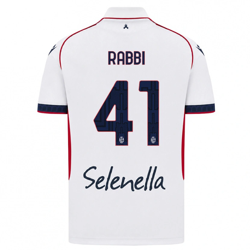 Danxen Mænd Giovanni Rabbi #41 Hvid Rød Kongelig Blå Udebane Spillertrøjer 2026/27 Trøje T-Shirt