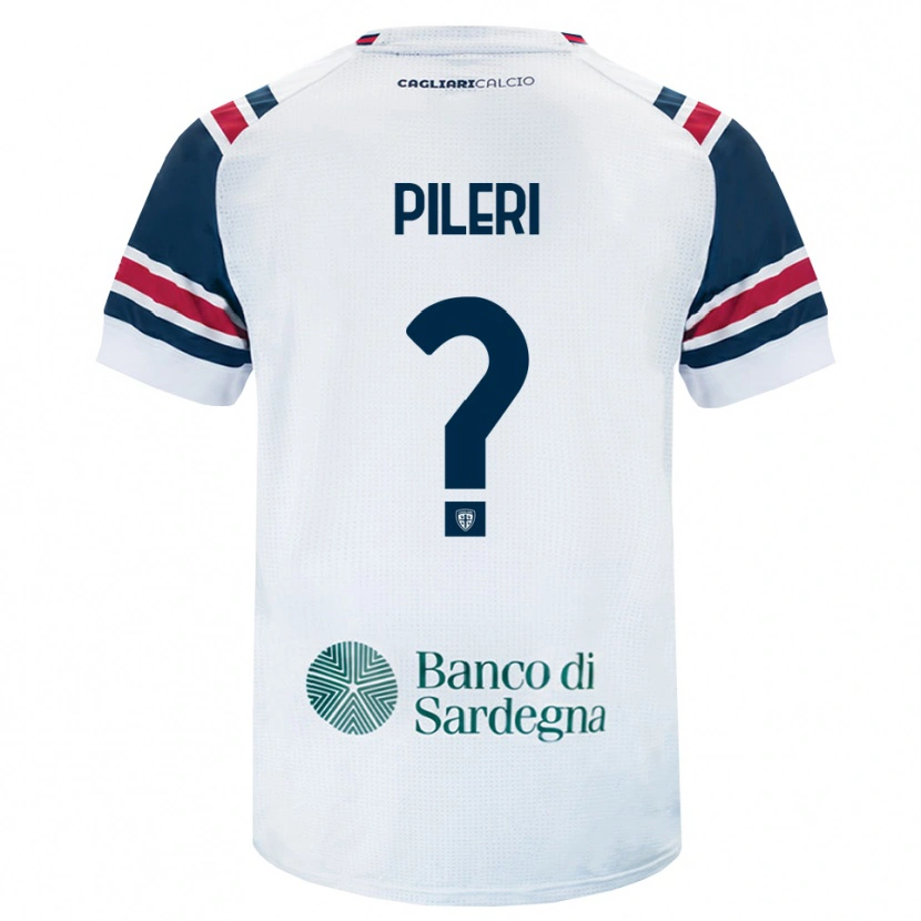 Danxen Mænd Matteo Pileri #0 Hvid Rød Grøn Udebane Spillertrøjer 2026/27 Trøje T-Shirt