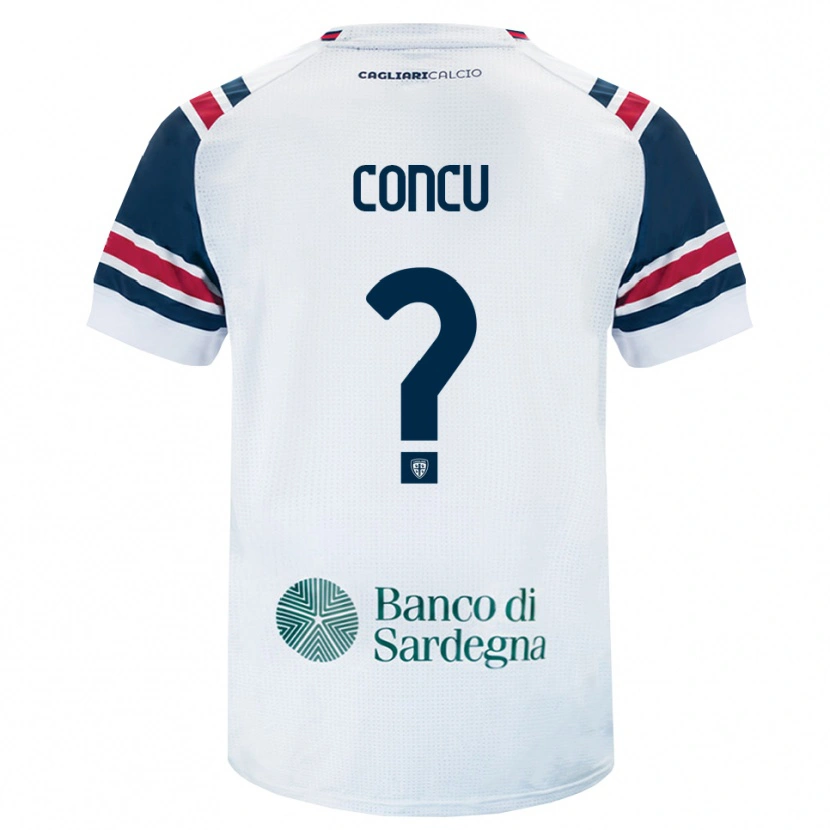 Danxen Mænd Marco Concu #0 Hvid Rød Grøn Udebane Spillertrøjer 2026/27 Trøje T-Shirt