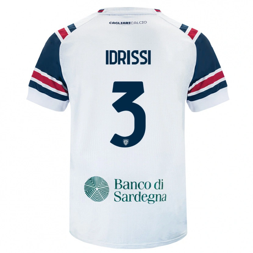 Danxen Mænd Riyad Idrissi #3 Hvid Rød Grøn Udebane Spillertrøjer 2026/27 Trøje T-Shirt