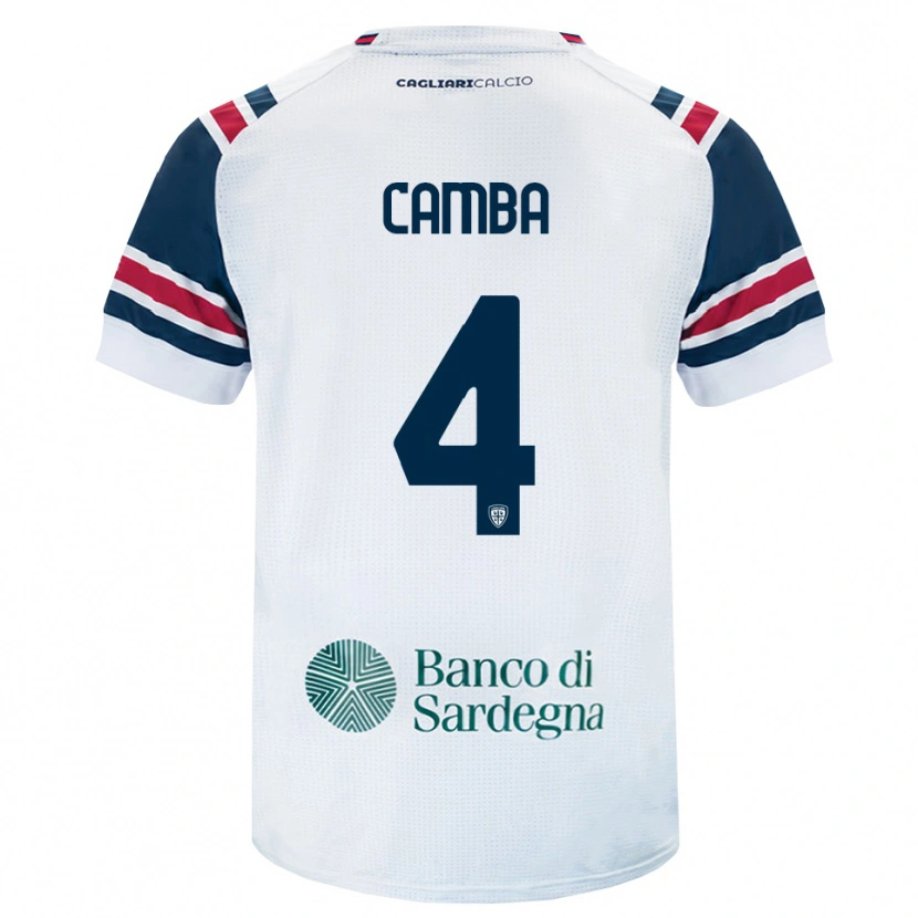 Danxen Mænd Daniele Camba #4 Hvid Rød Grøn Udebane Spillertrøjer 2026/27 Trøje T-Shirt