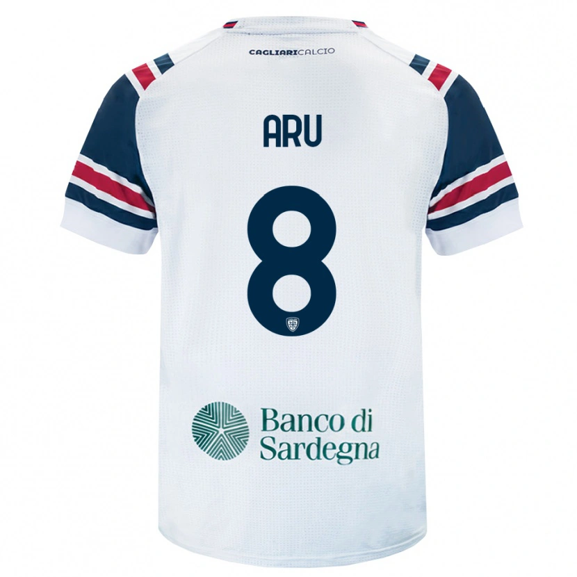 Danxen Mænd Riccardo Aru #8 Hvid Rød Grøn Udebane Spillertrøjer 2026/27 Trøje T-Shirt