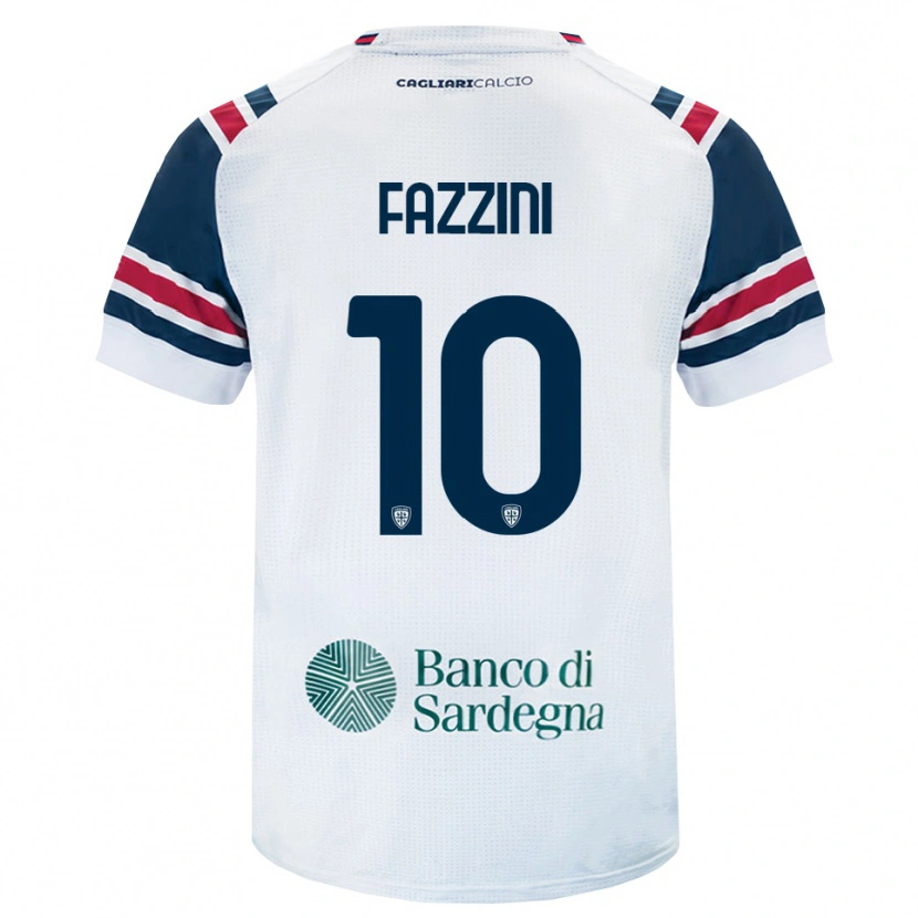 Danxen Mænd Jacopo Fazzini #10 Hvid Rød Grøn Udebane Spillertrøjer 2026/27 Trøje T-Shirt